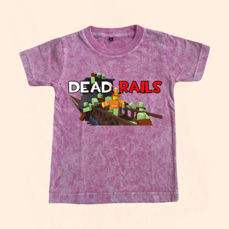 Kaos anak Washed dead rails free nama
