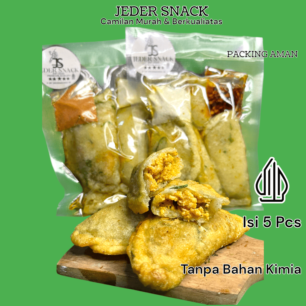 

Cireng Jumbo Daging Ayam Cincang Keju JEDER SNACK Premium Quality - Isi 5 Pcs
