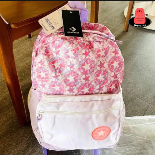 TAS RANSEL CONVERSE ALL STAR MOTIF ORIGINAL PINK BACKPACK  / TAS RANSEL CONVERSE WANITA