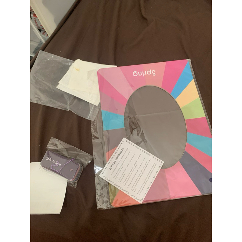 

personal color test paper card