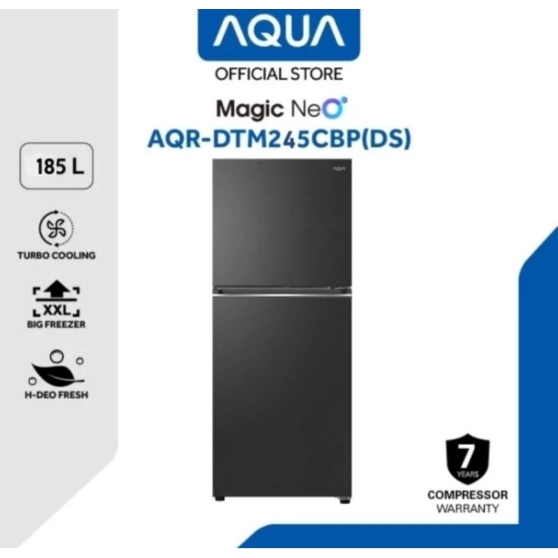 KULKAS AQUA 2PINTU AQR-DTM 245CBP 185LITER KULKAS AQUA