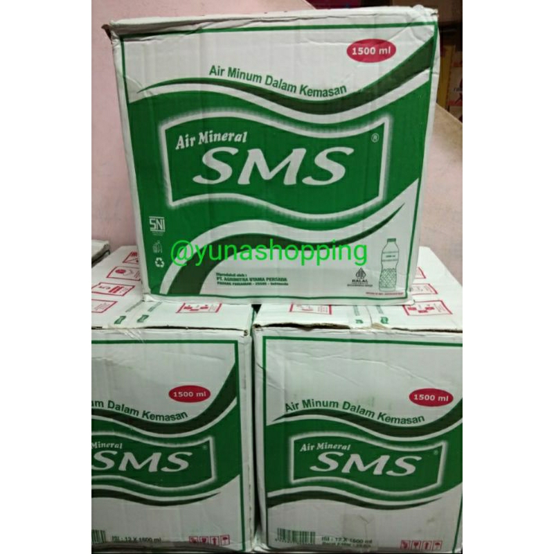 

SMS air mineral 1 karton isi 12 x 1500 ml