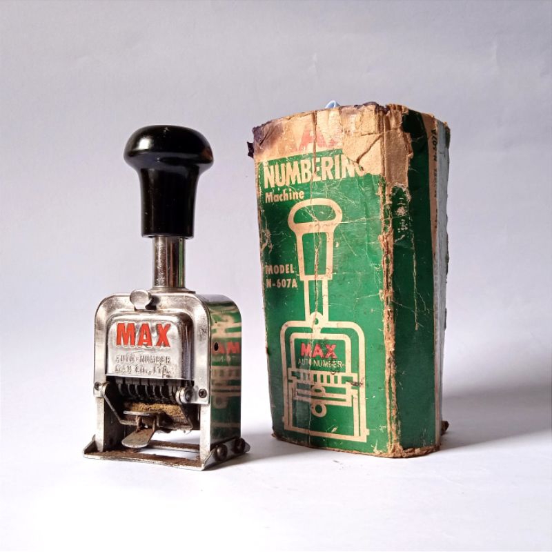 

Vintage Alat Stempel Nomor Max Numbering Machine Japan Fungsi