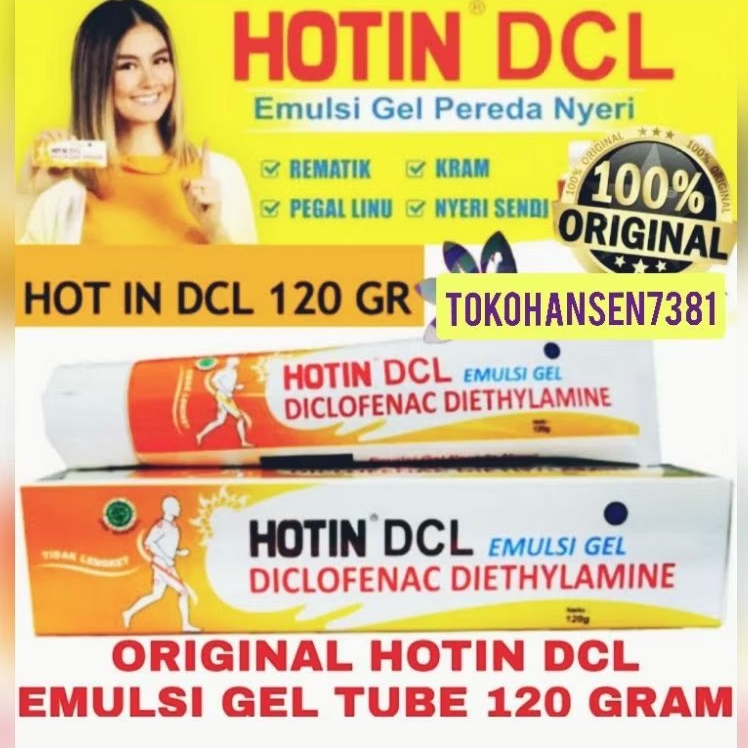 HOT IN DCL Emulsi Gel cepat atasi terkilir/bengkak/rematik/salah urat
