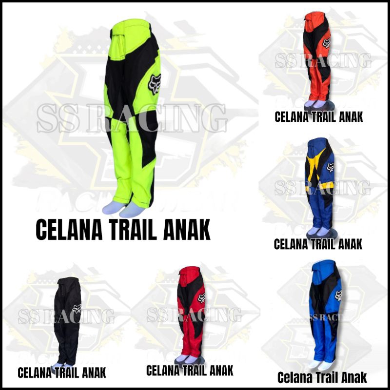 Bandung celana anak cross 3-12thn  trail sepeda push bike offroad motocross trabas balap anak terbar