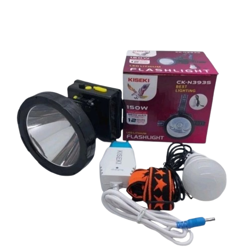 Senter Kepala KISEKI 150 Watt CK-N 393 S/Head Lamp KISEKI Body Besar Super Terang / Senter Kepala KI