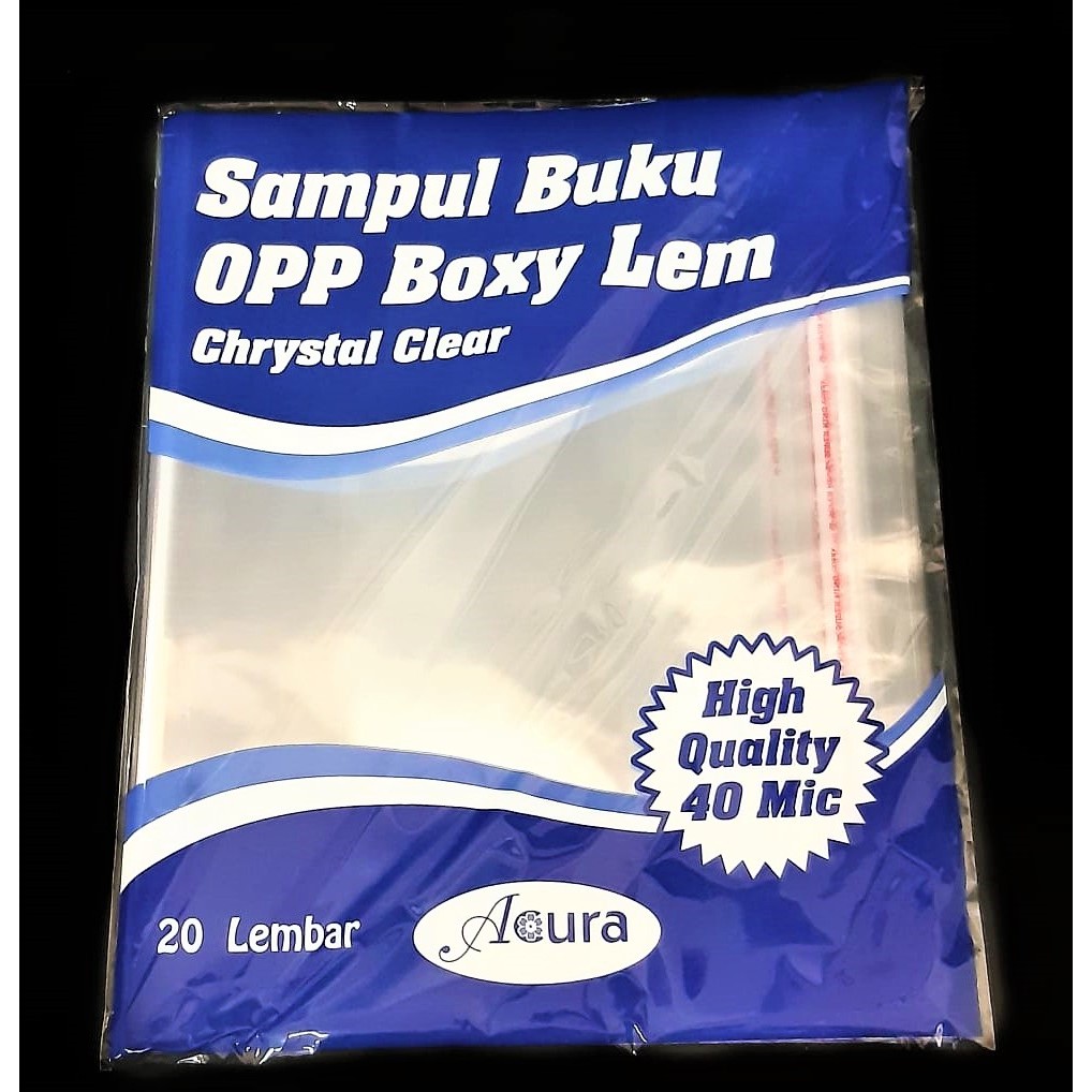 

SAMPUL BUKU PLASTIK SLIP & LEM KUARTO QUARTO BOXY ISI 20 LEMBAR BENING BAGUS TEBAL 40 MICRON
