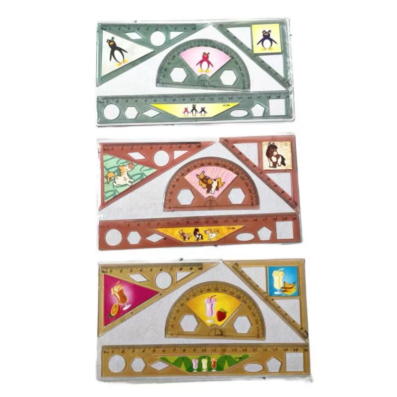 

penggaris set 4in1 penggaris set