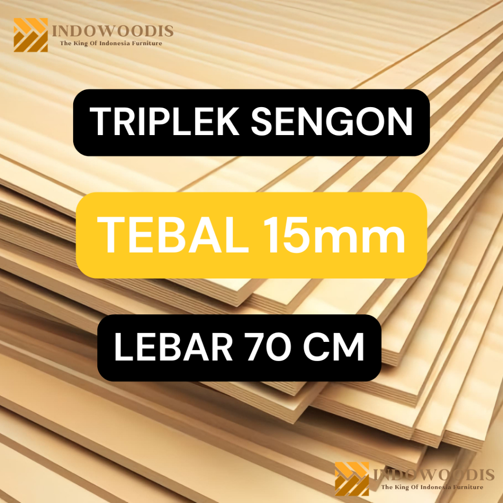 TRIPLEK SENGON TEBAL 15MM LEBAR 70CM