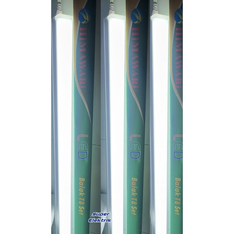 LAMPU TL LED HIMAWARI LED BALAK T8 SET 20 WATT CAHAYA TERANG