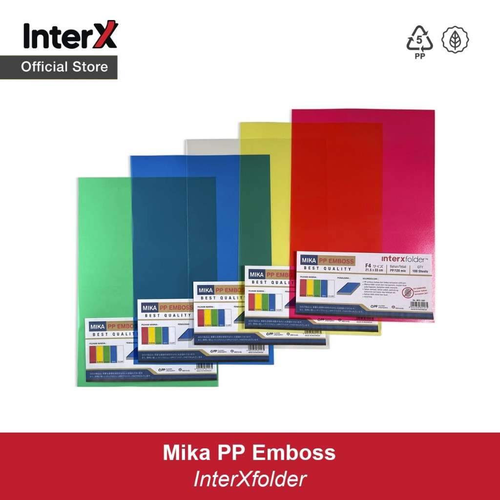 

Interx Mika PP Emboss Folio/F4