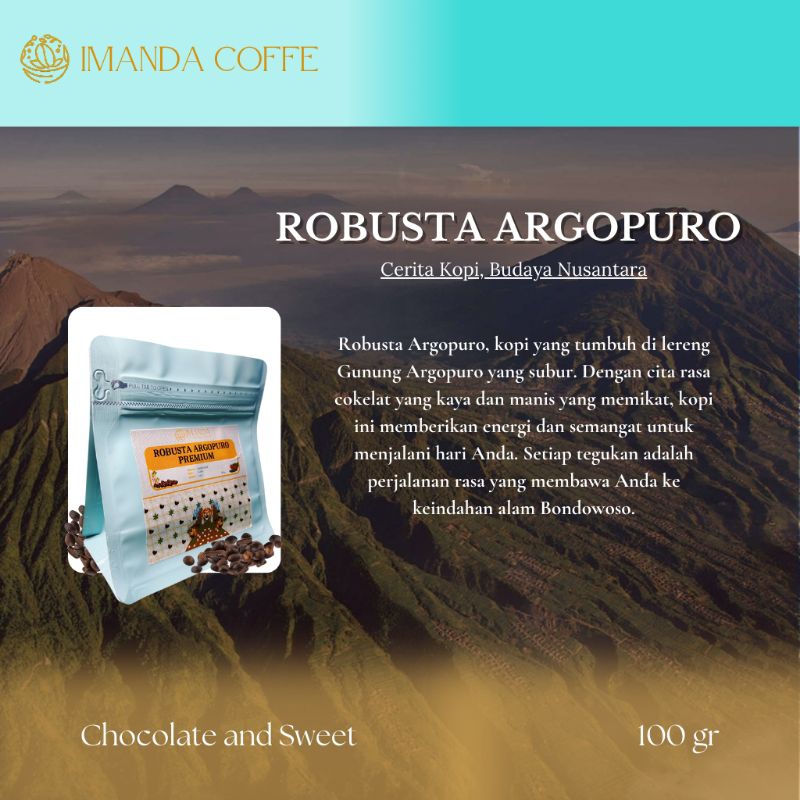 

IMANDA COFFEE Kopi Robusta dari Petani Lokal Kualitas Ekspor Kemasan 100 gram
