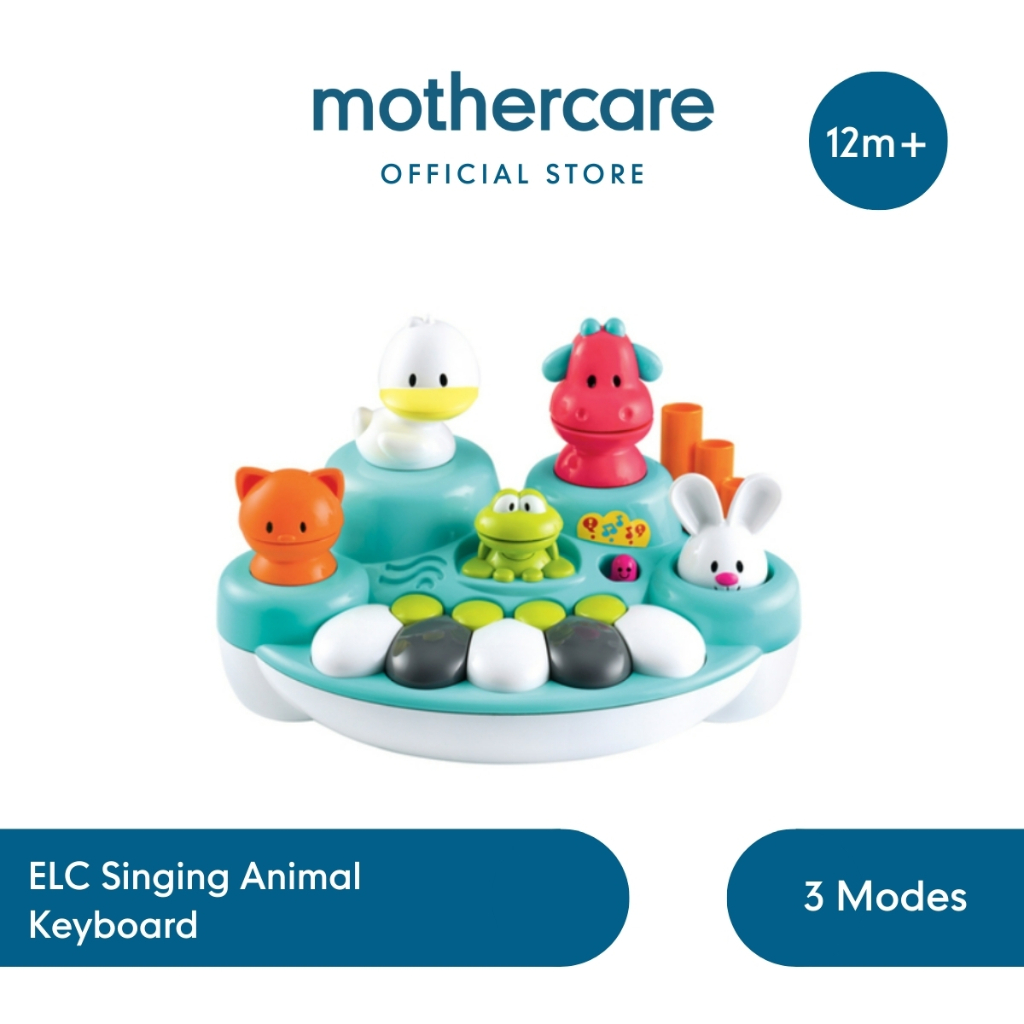 ELC Singing Animal Keyboard Mudik Travel Toys - Mainan Edukasi Piano Musik & Suara Anak Bayi