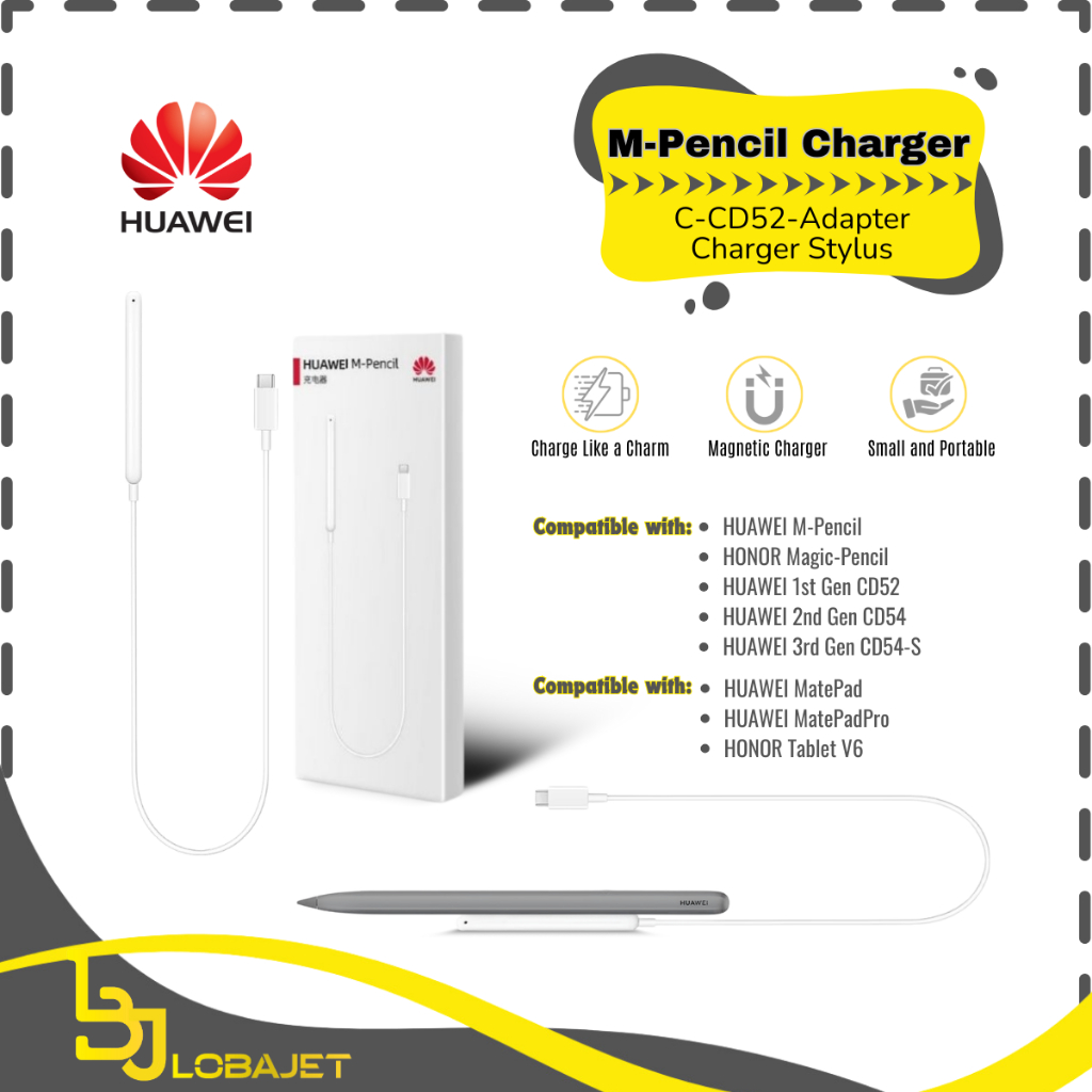 HUAWEI M-Pencil Charger - C-CD52- Adapter - Charger Stylus Huawei M-Pencil dan Honor Magic Pencil