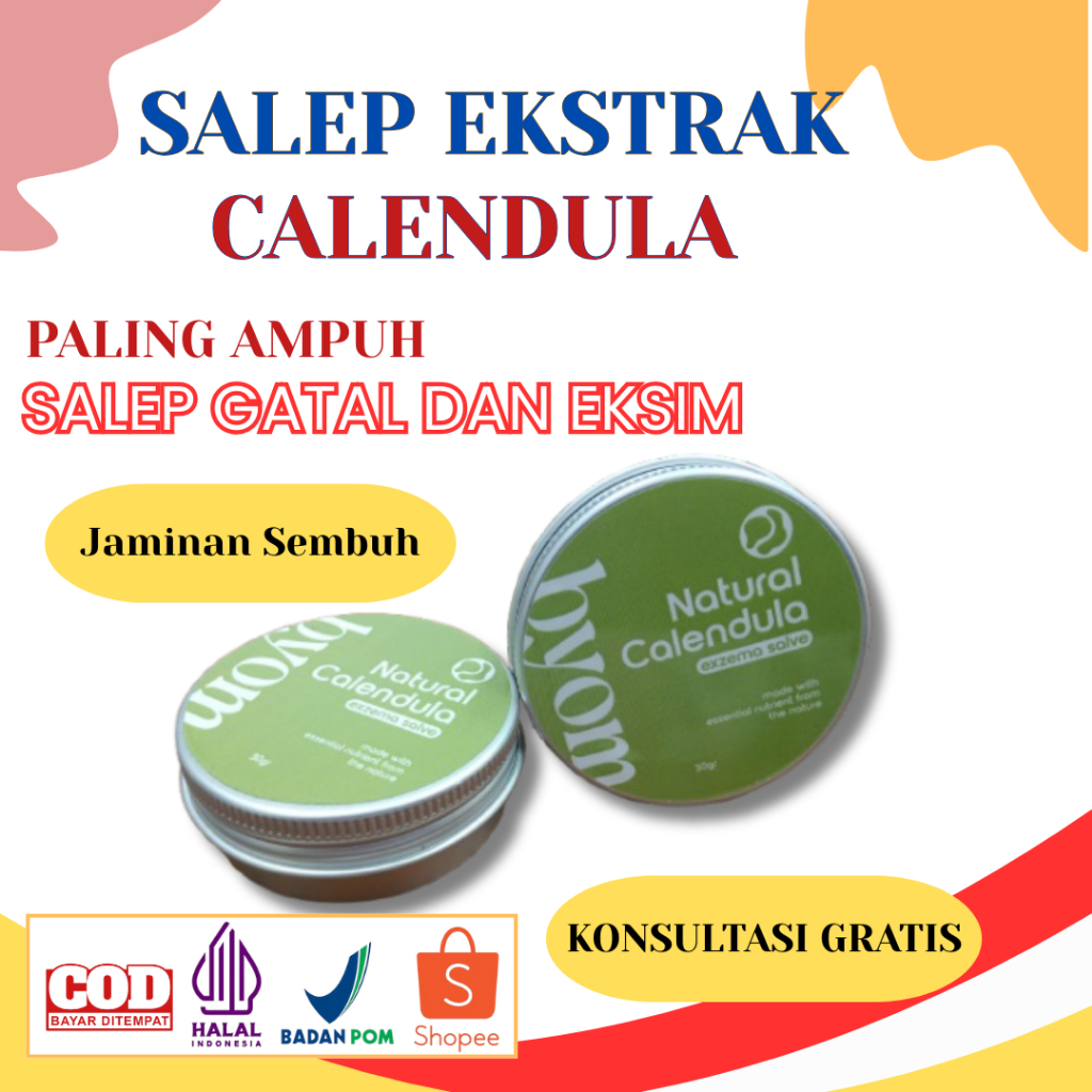 [BYOM] Salep Obat Gatal Ampuh, Eksim Jamur Selangkangan Psoriasis Skabies- BPOM HALAL