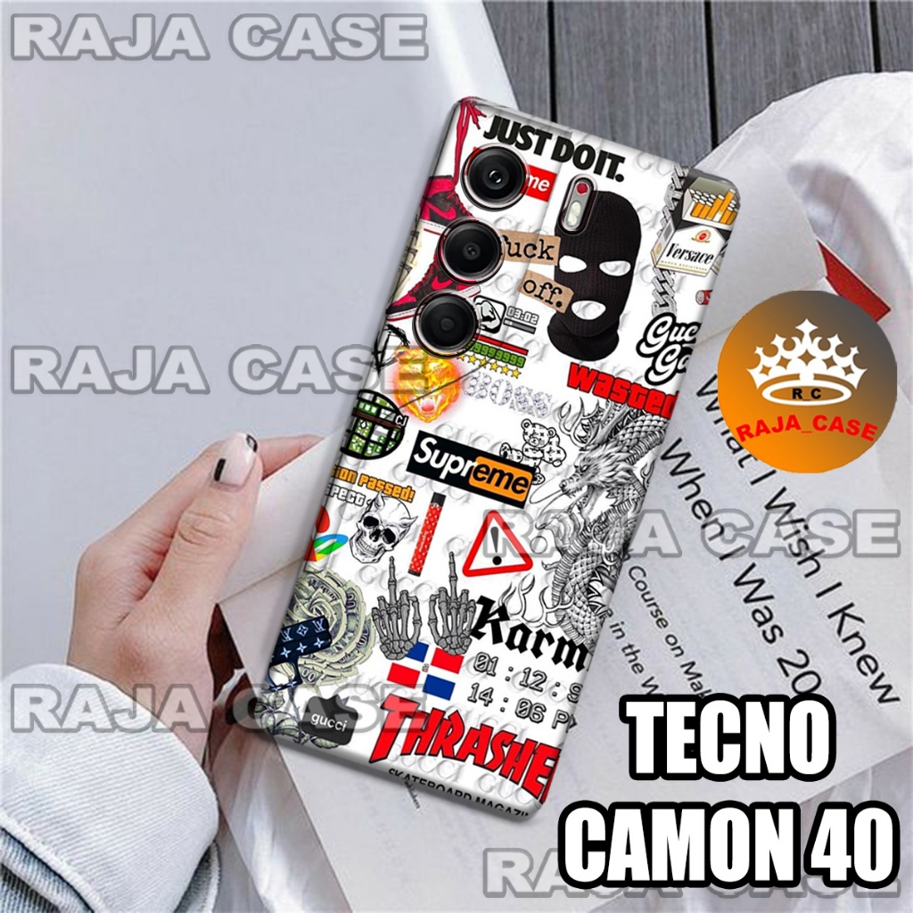 Rc12/Softase karet TECNO CAMON 40 - Motif Cowok - Case Hp TECNO CAMON 40 - Casing TECNO CAMON 40  - 