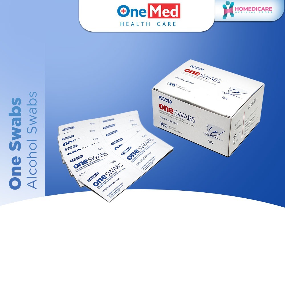Onemed Alcohol Swab Isi 100 - Alcohol Swab Onemed