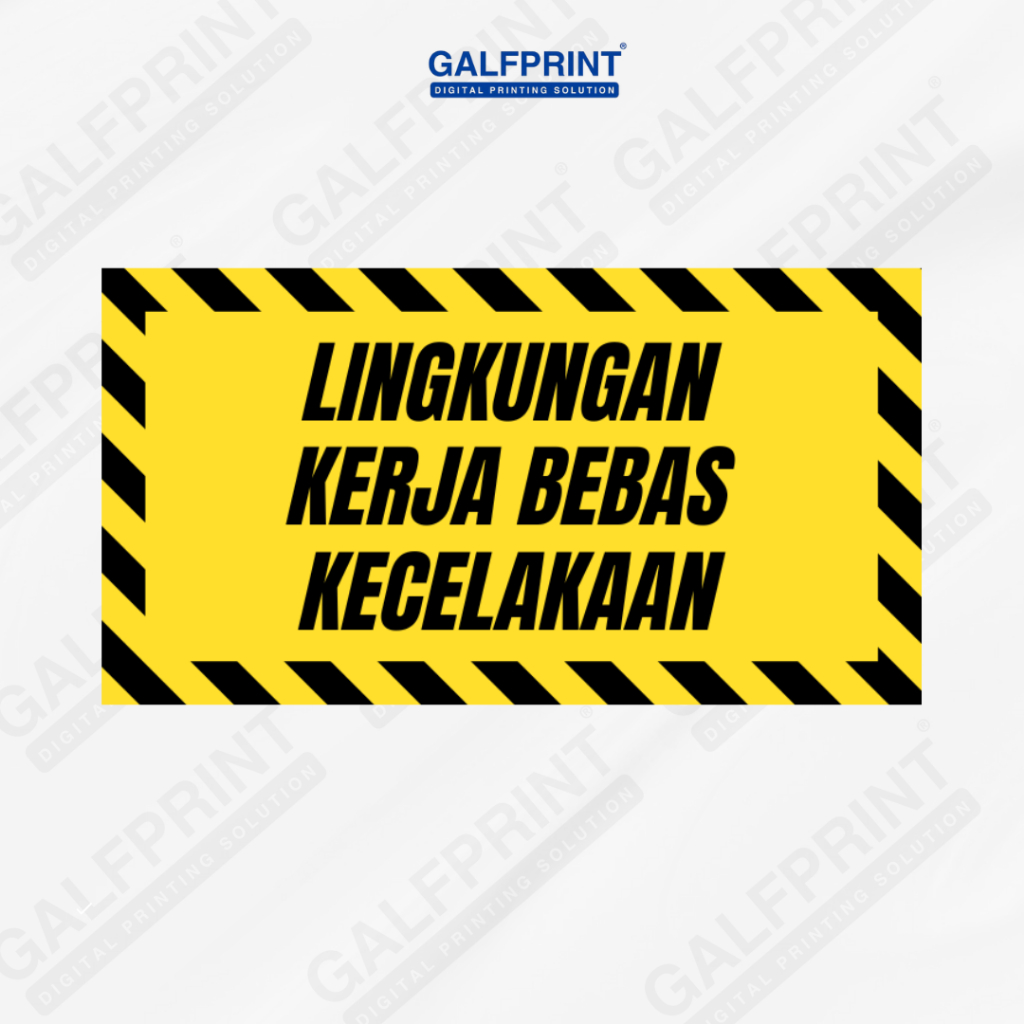 

STICKER LINGKUNGAN KERJA BEBAS KECELAKAAN BESAR A4