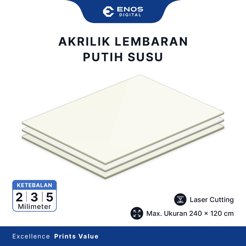 Akrilik PUTIH SUSU/ Akrilik Lembaran PUTIH SUSU / Custom Akrilik/ Acrylic Custom Sheet