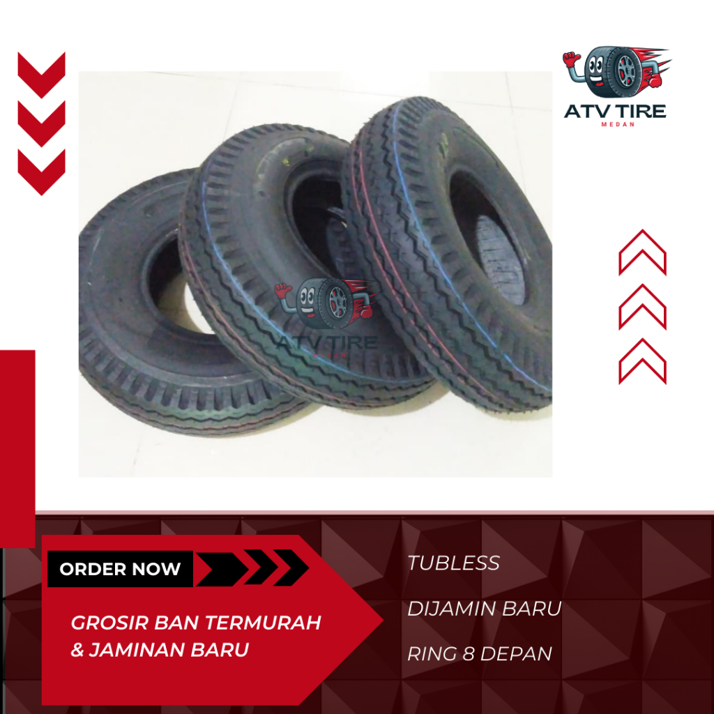 Ban Ring 8 / Tublesss / Ban Untuk Modif / Ban untuk ATV