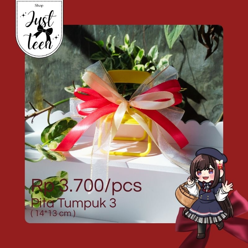 

Pita Kado|Hampers|Aksesoris Siap Pakai|Pita Tumpuk 3