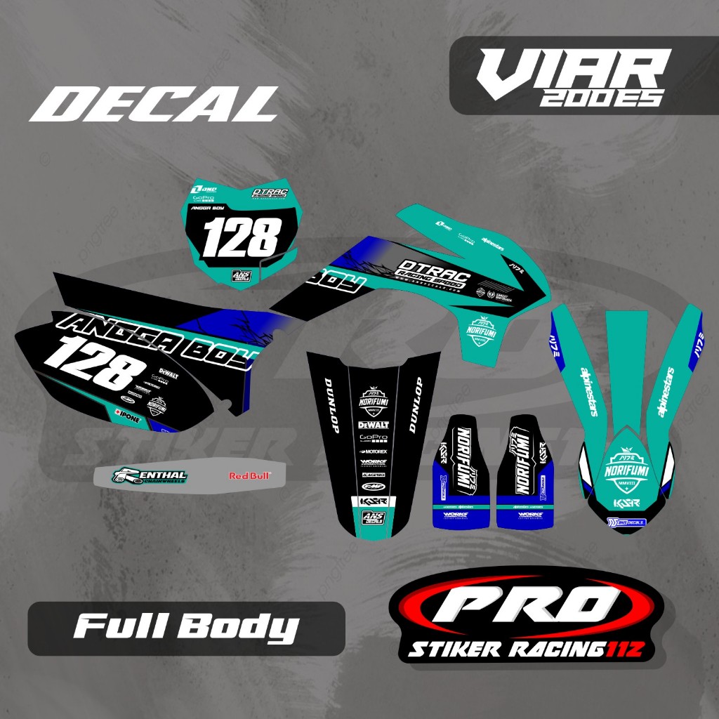 Decal Viar Cross-x 200es custom Decal Viar 200 es Decal viar free request