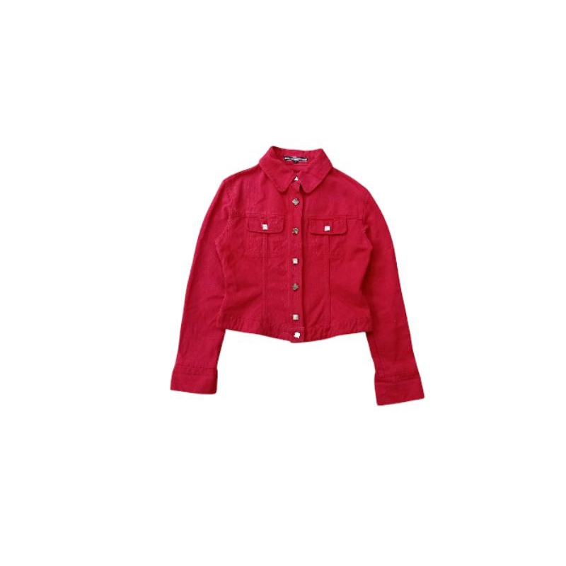 Marithe Francois Girbaud denim crop jacket
