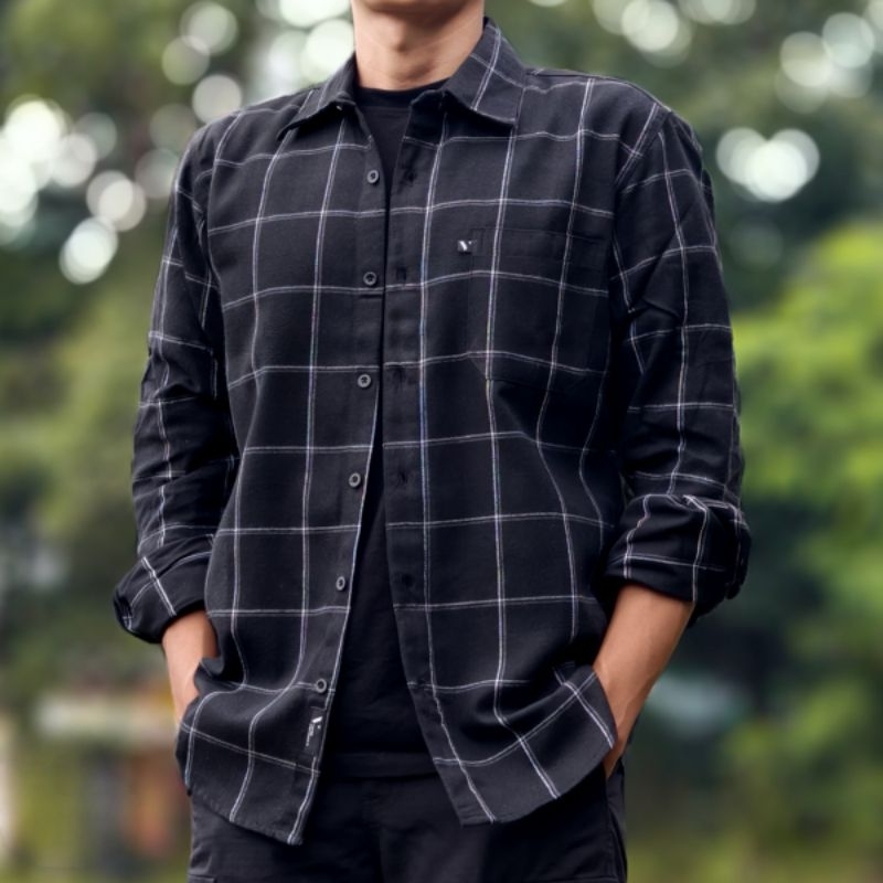 Kemeja Flanel Lapangan Lengan Panjang Vuxor Flannel Shirt TRV158