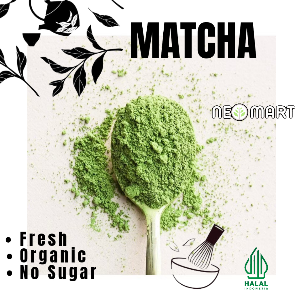 100% Pure Uji Matcha Japan 1kg - Bubuk Matcha Premium Grade - Matcha Powder - Matcha Asli
