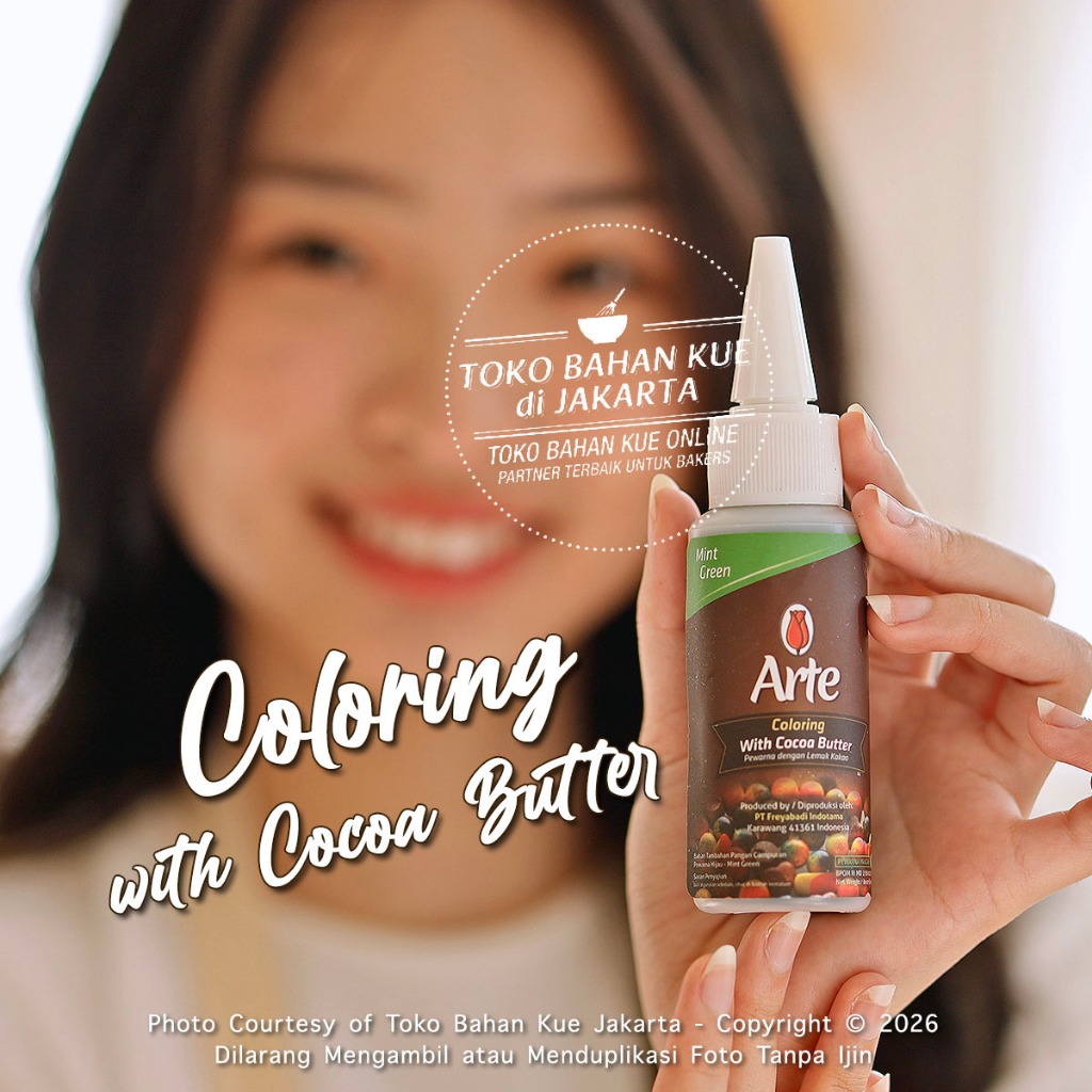 

Tulip ARTE Chocolate Coloring MINT GREEN Cocoa Butter Pewarna HIJAU