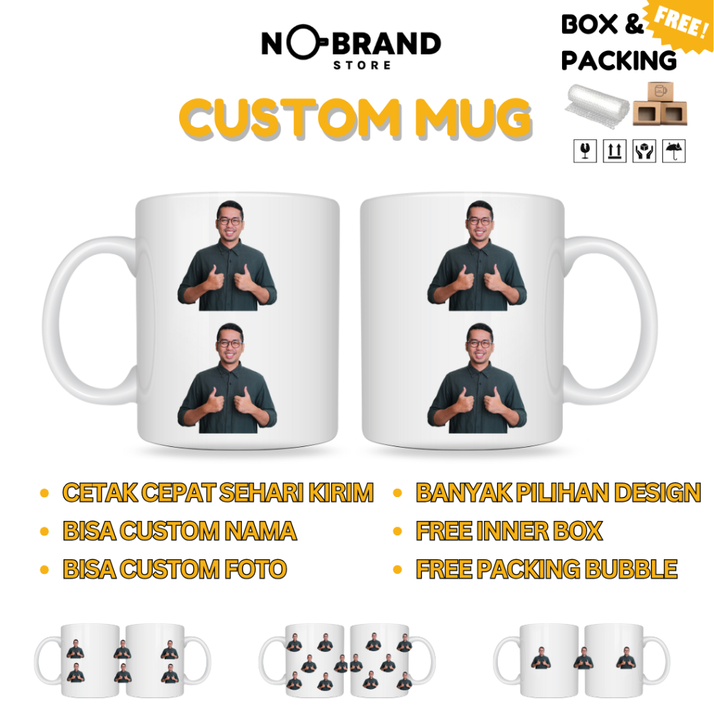 MUG CUSTOM KOLASE FOTO MUG SOUVENIR