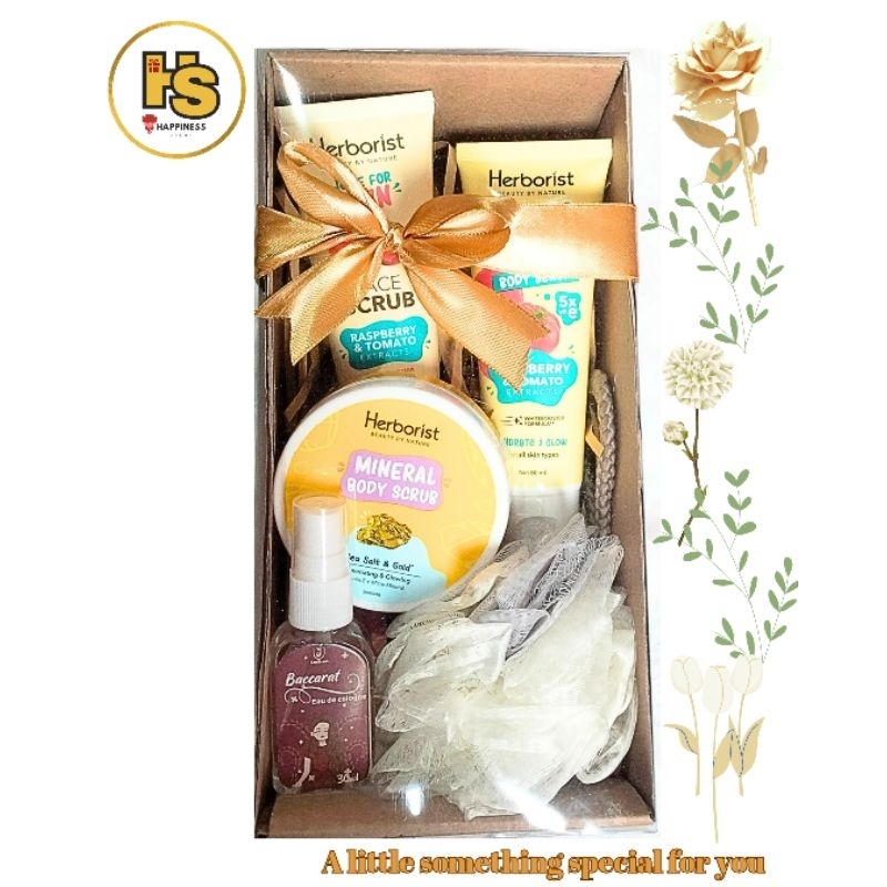 Body care give set Herborist Dus Mika Mini give hampers kado seserahan pernikahan tunangan ulang tah