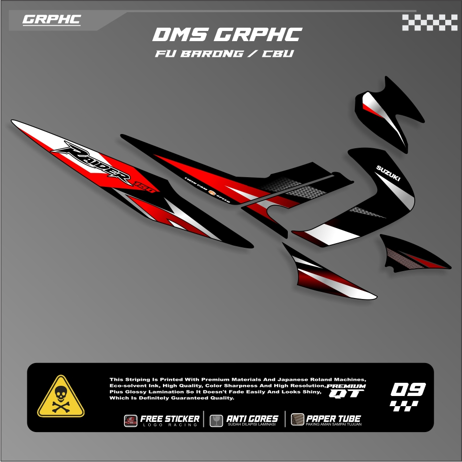 Striping Satria Fu Barong - Striping Fu Old lama - Variasi