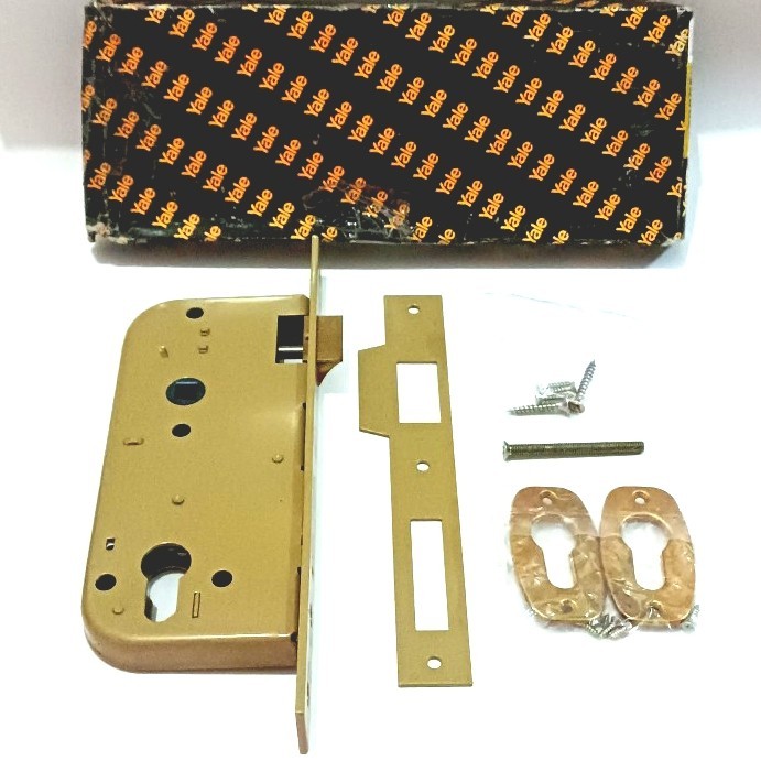 YALE Kunci Pintu Besar 24 cm Tanpa Silinder - Body Kunci Besar - Kunci Pintu Besar Tanpa Silinder