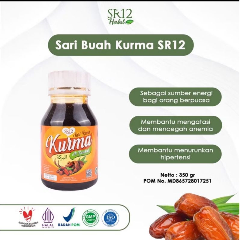 

SARI KURMA SR12 KURMA ASLI HERBAL SEBAGAI DAYA TAHAN TUBUH BANYAK MANFAAT 350GR