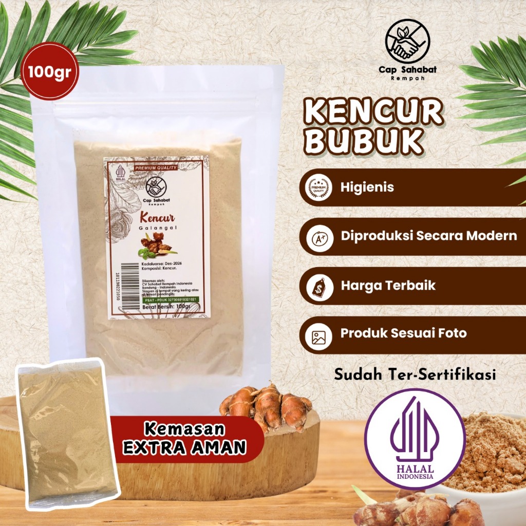 

100gr Kencur Bubuk / Ground Galangal / Rempah / JSR 100% PREMIUM QUALITY