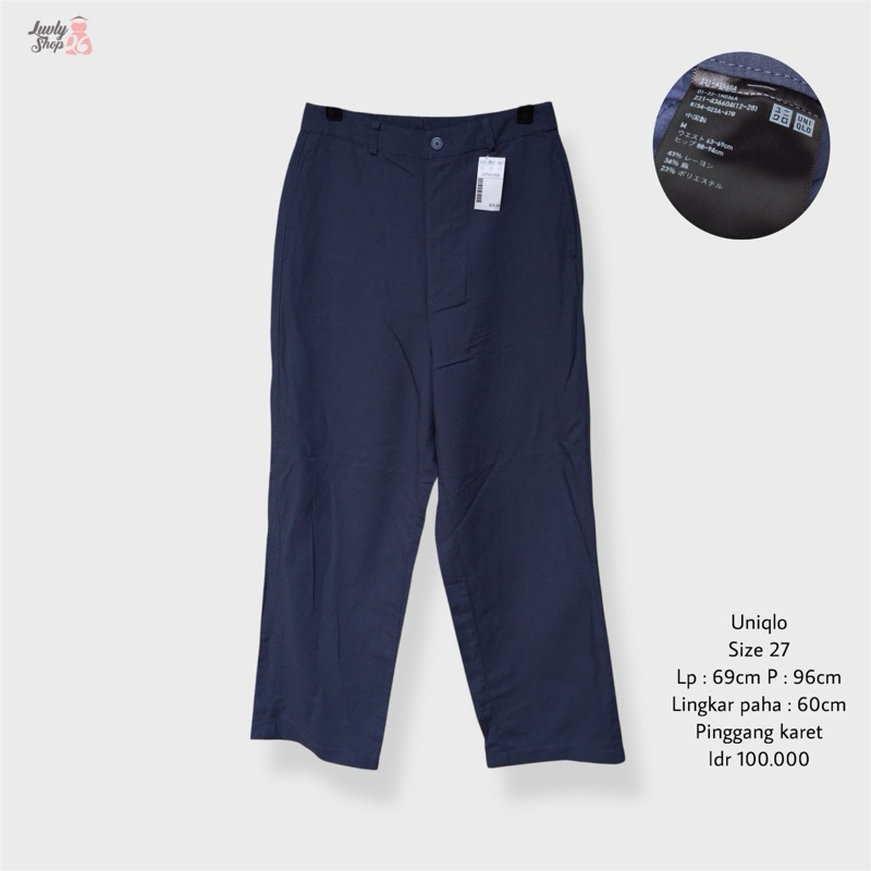 uniqlo celana linen kulot