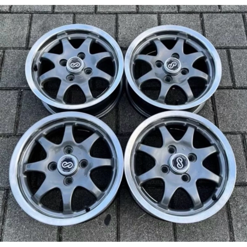 Velg Original ENKEI NEVE Ring 13. Made in Japan. Lebar 5.5. Et 38. 4x100. For WulingEv, Karimun, Sta