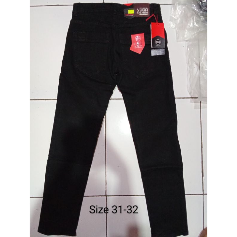 celana vugo denim Levis original hitam
