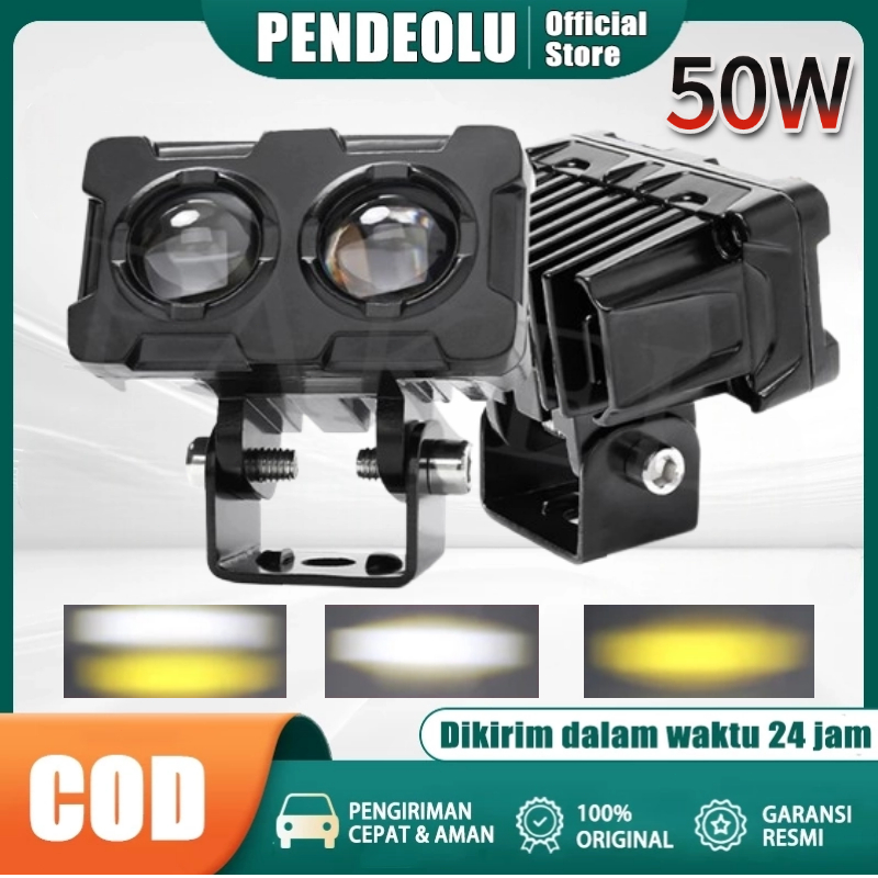 Lampu Tembak Sorot LED Laser 2 Mata/Lampu Sorot Led/Lampu Tembak SQL 2 Mata Polos Super Terang/Lampu