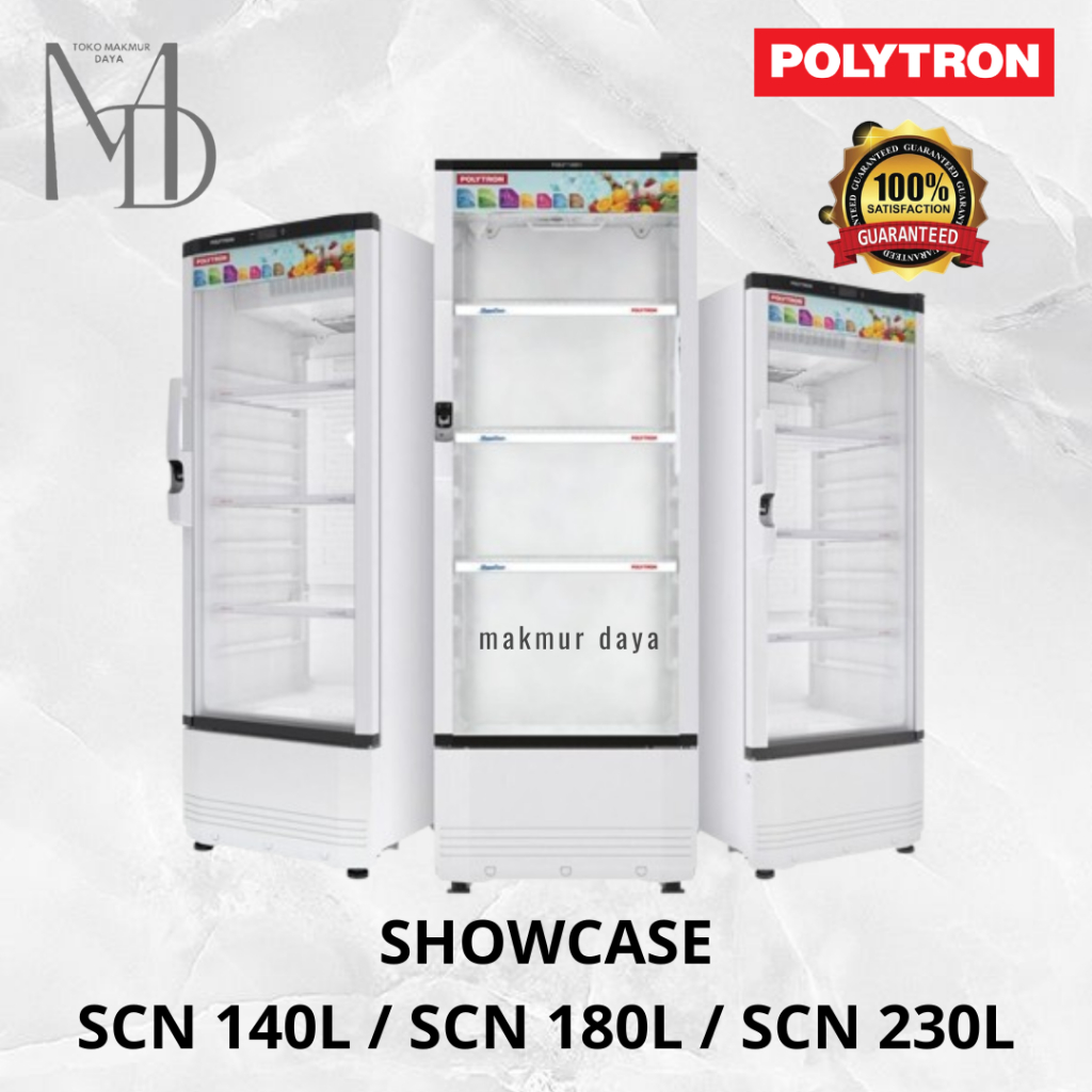 Showcase Polytron SCN 140L / 180L / 230L Lemari ES Minuman SCN 140 / SCN180 / 230 / 287 Liter