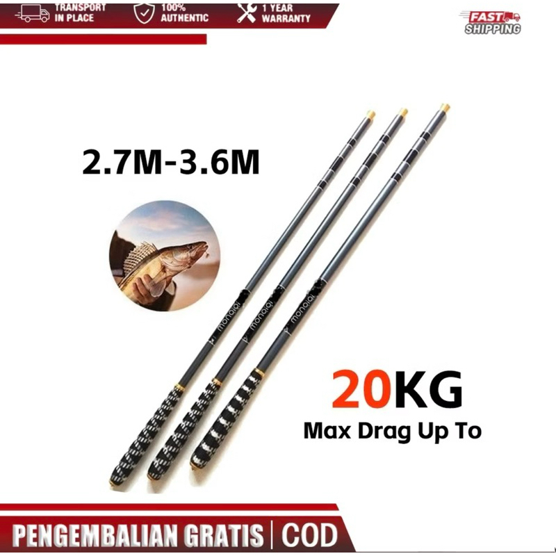 Tegek / Engkel Ringan Ruas 75cm Sangat Kuat / Tegek Super Ringan Lentur