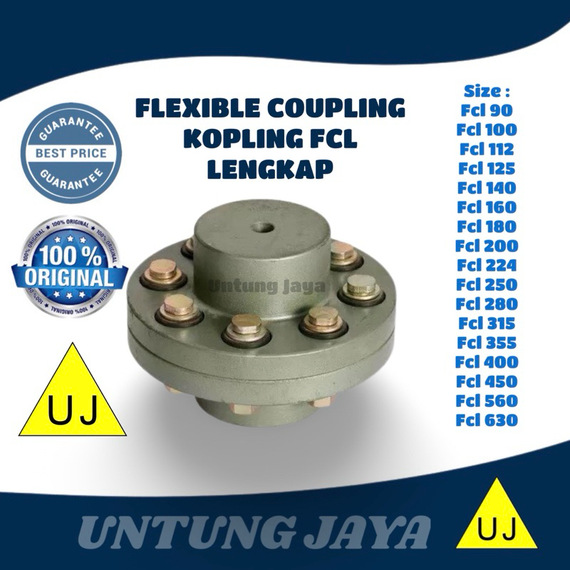 FLEXIBLE COUPLING FCL 160 / FLEKSIBEL KOPLING FCL 160 / JUAL KOPLING FCL 160 SURABAYA