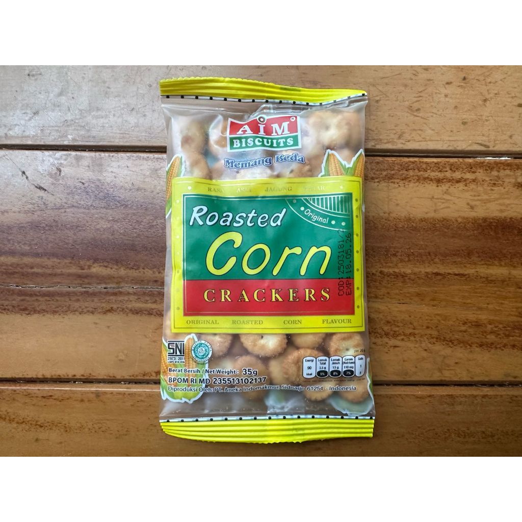 

Aim Biscuit Roasted Corn Crackers 35 gr