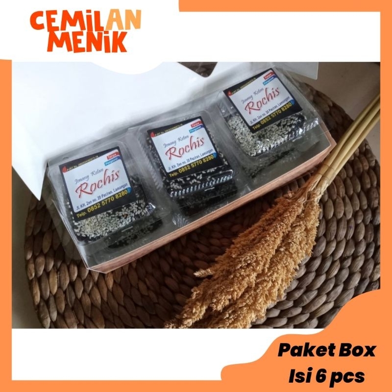 

Jenang Ketan Hitam Khas Paciran Lamongan/Jenang Rochis Tanpa Pengawet Paket 6 Pcs (tahan 4 hari sejak dikirim)