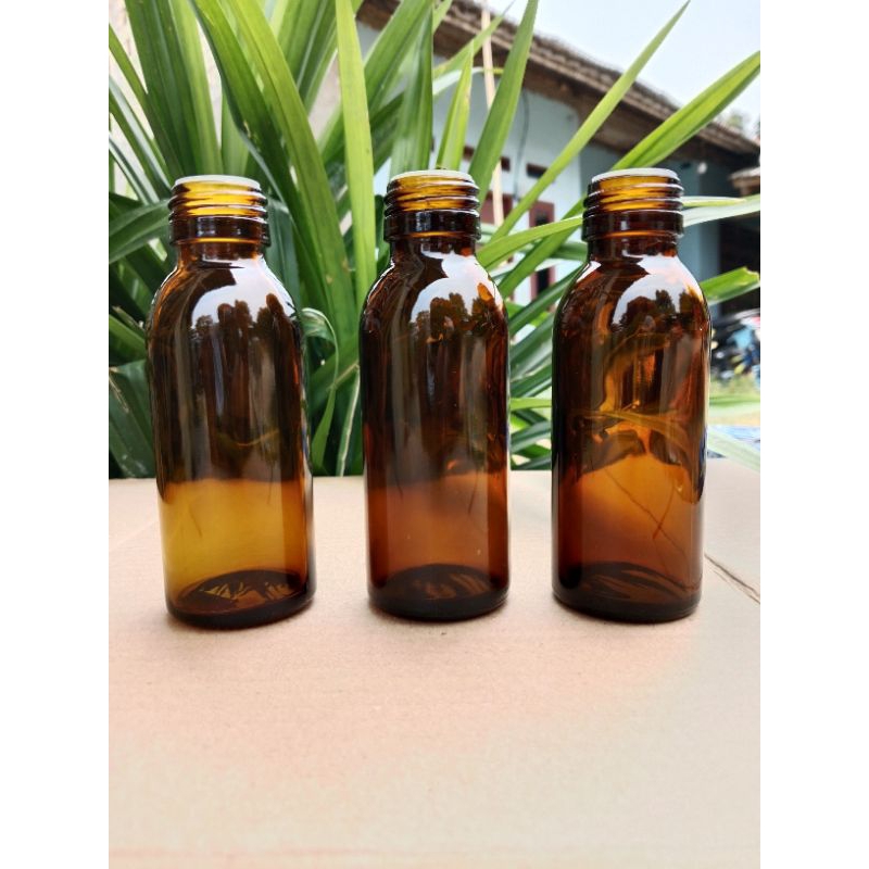 botol kaca coklat 100ml / botol kaca 100ml
