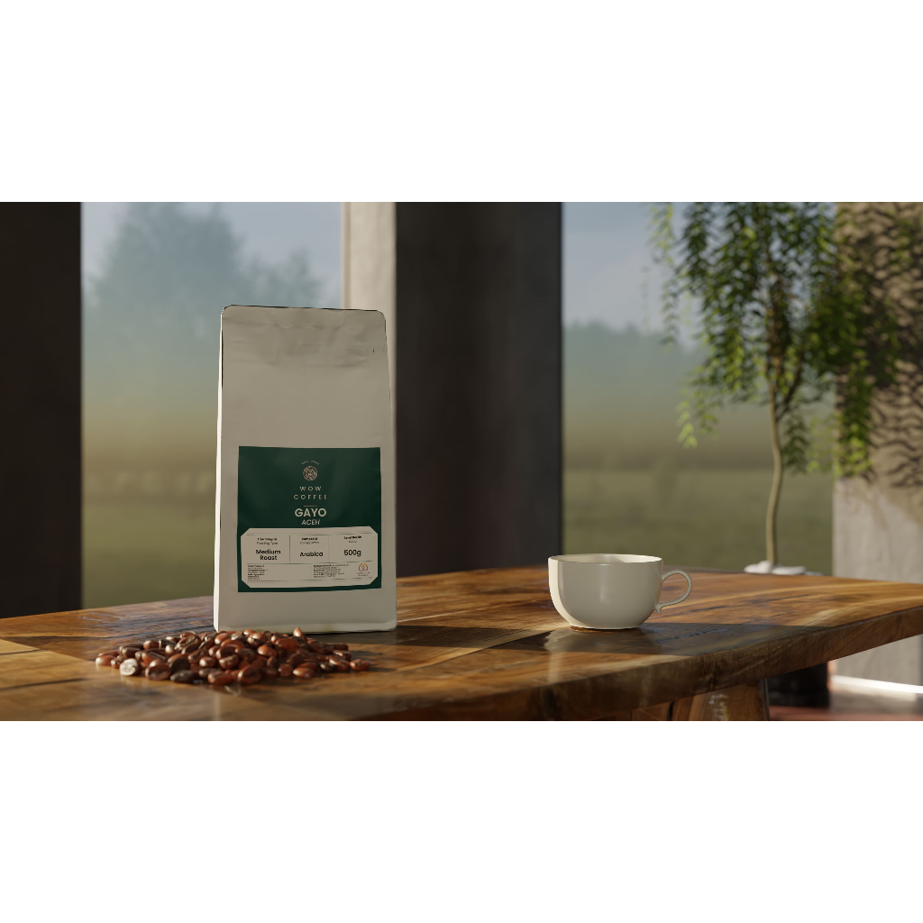 

Wow Coffee 500 gr Kopi Premium Arabika Aceh Gayo