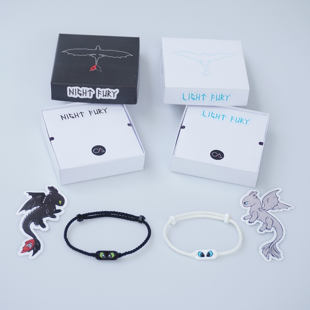 GELANG COUPLE NIGHT FURY & LIGHT FURY