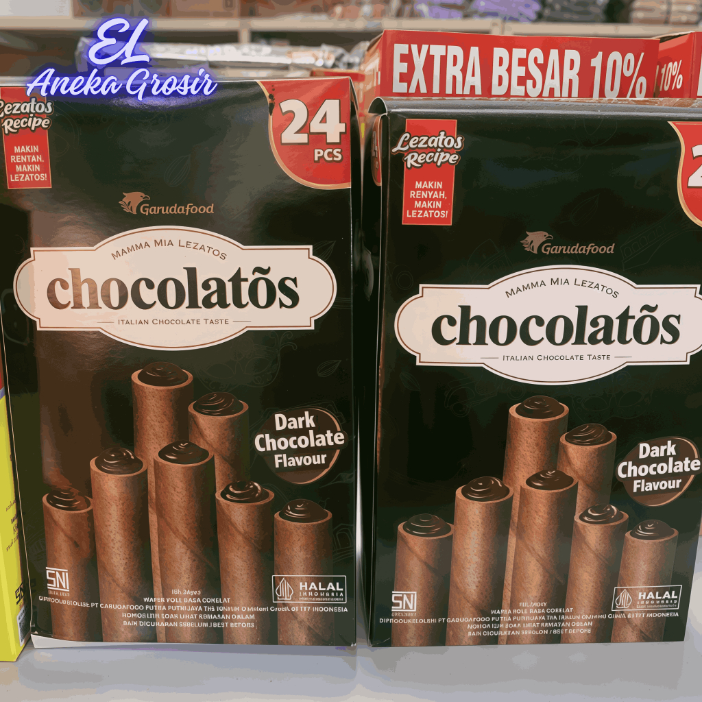 

Chocolatos Roll Rasa Dark Chocolate [1box = 24pcs]