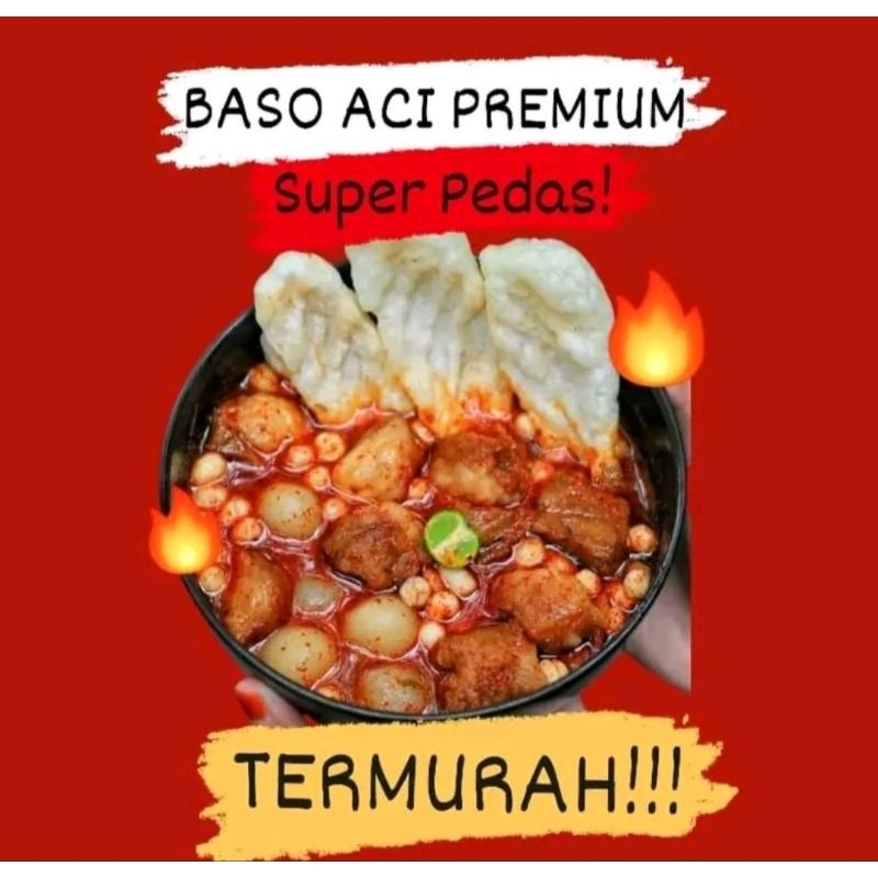 

Eceran Baso Aci Premium Paket Satuan Boci 6 Pentol PROMO
